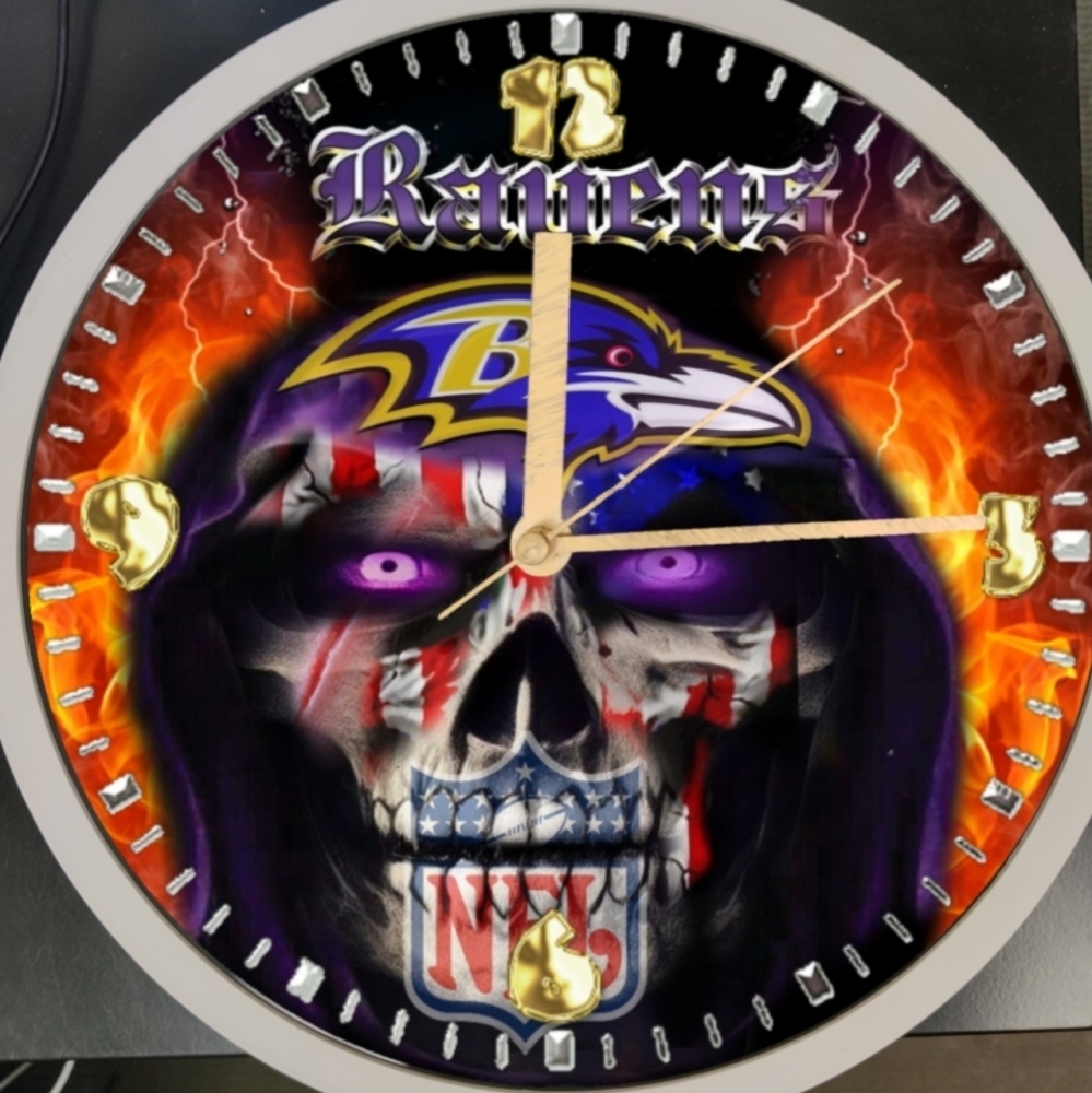 Baltimore Ravens clock